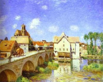 阿爾弗萊德 西斯萊 The Moret Bridge